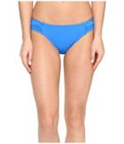 Tommy Bahama Pearl Side-shirred Hipster Bikini Bottom (vivid Blue) Women's Swimwear