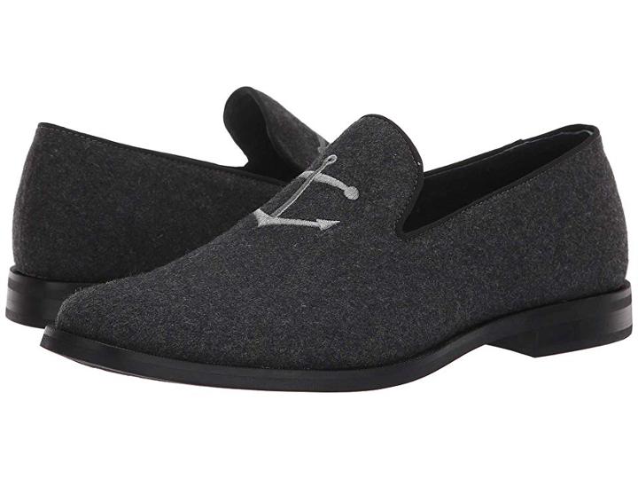 Sperry Overlook Textile Smoking Slipper (grey Wool) Men's Shoes