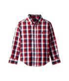Polo Ralph Lauren Kids Cotton Madras Shirt (toddler) (red Multi) Boy's Clothing