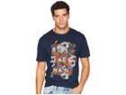 Ben Sherman Short Sleeve Floral Panel Graphic Tee (dark Navy) Men's T Shirt