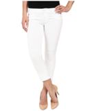 Hudson Ginny Straight Crop W/ Cuff In White (white) Women's Jeans