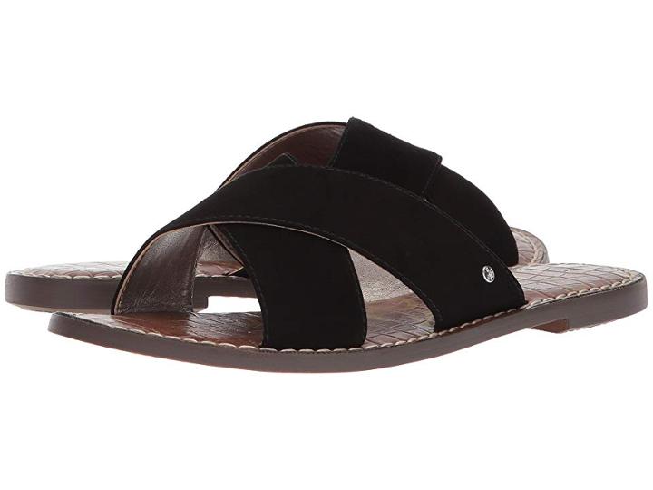 Sam Edelman Gertrude (black Kid Suede Leather) Women's Shoes