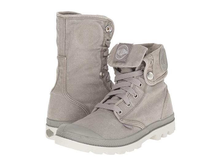 Palladium Baggy (concrete/silver Birch) Women's Lace-up Boots