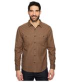 Royal Robbins Bristol Tweed Long Sleeve Shirt (turkish Coffee) Men's Long Sleeve Button Up