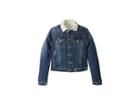Ag Adriano Goldschmied Kids Sherpa Lined Denim Jacket (big Kids) (iceberg Wash) Girl's Coat