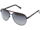 Guess Gf0172 (black/red Line/smoke Mirror Lens) Fashion Sunglasses