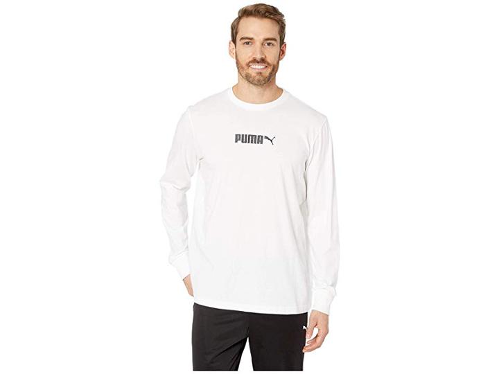 Puma T7 Pop Long Sleeve Tee (puma White) Men's T Shirt