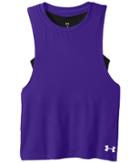 Under Armour Kids 2-in-1 Tank Top (big Kids) (constellation Purple/black/white) Girl's Sleeveless