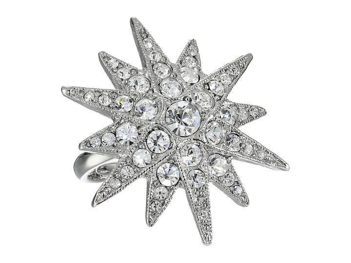 Kenneth Jay Lane 7353rsc Ring (rhodium/rhinestone) Ring