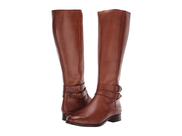 Frye Carly Strap Tall (cognac) Women's Shoes