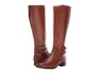 Frye Carly Strap Tall (cognac) Women's Shoes