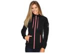 Spyder Ardent Full Zip Hoodie Mid Weight Core Sweater (black/weld/bryte Pink) Women's Sweatshirt