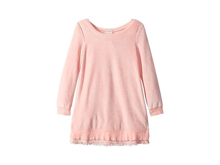 Splendid Littles Velour Dress (big Kids) (mellow Rose) Girl's Dress