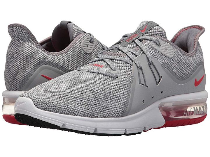 Nike Air Max Sequent 3 (cool Grey/university Red/wolf Grey) Men's Shoes