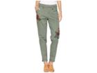 Jag Jeans Dana Chino Pants W/ Embroidery (jungle Palm) Women's Casual Pants