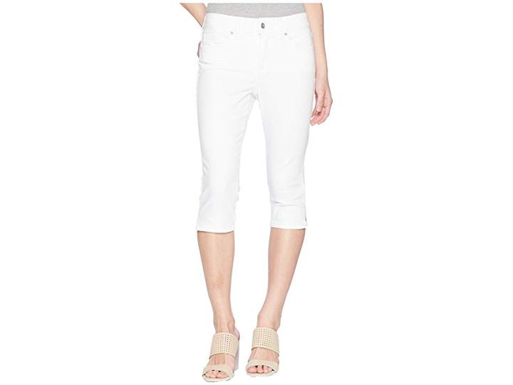 Nydj Petite Petite Skinny Capris In Optic White (optic White) Women's Jeans
