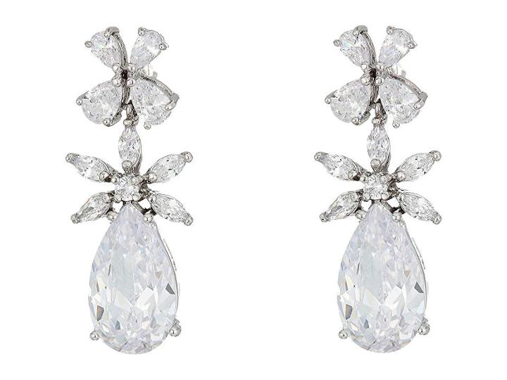 Nina Essen Earrings (rhodium/white Cz) Earring