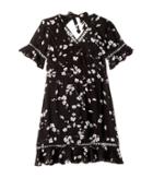 Bardot Junior Shelby Flutter Dress (big Kids) (black Ditsy) Girl's Dress