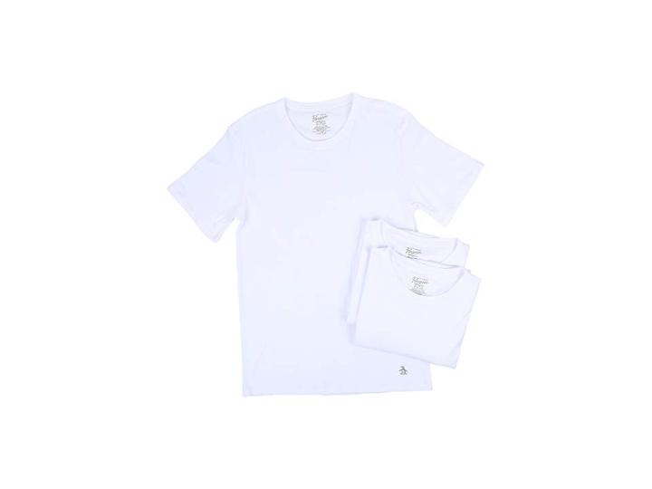 Original Penguin Slim Fit 3-pack Crew T-shirt (bright White) Men's Pajama