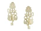Tory Burch Surreal Lock And Key Earrings (gold) Earring