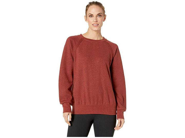 Prana Cozy Up Sweatshirt (mulled Wine Heather) Women's Sweatshirt