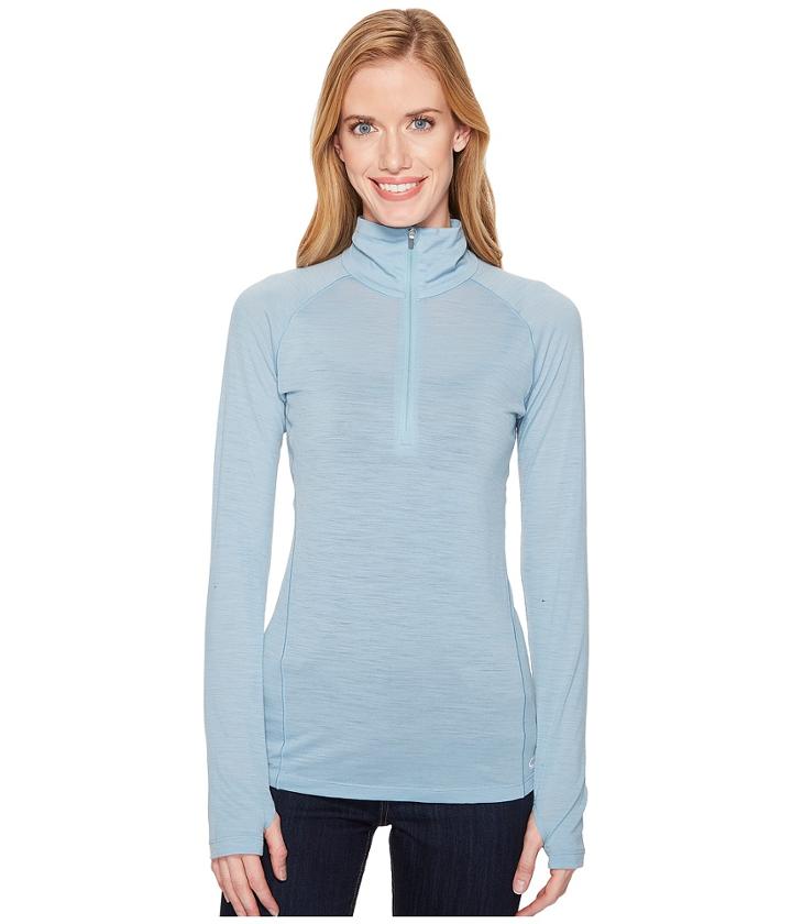 Icebreaker Zeal Merino Long Sleeve 1/2 Zip (waterfall) Women's Clothing