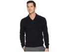Perry Ellis Texture Pattern Shawl Pullover Sweater (black) Men's Sweater