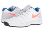 Nike Air Zoom Prestige Clay (white/hot Lava/pure Platinum/blue Nebula) Women's Tennis Shoes