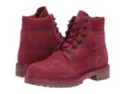 Timberland Kids 6 Premium Waterproof Boot (big Kid) (burgundy Nubuck) Kids Shoes