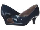 Soft Style Aubrey (true Navy Pearlized Patent) Women's 1-2 Inch Heel Shoes