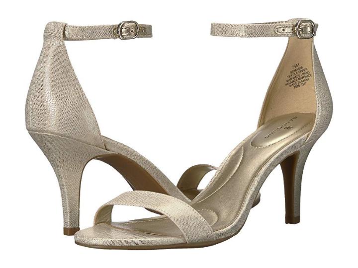 Bandolino Madia (gold Metallic Coated Linen) High Heels