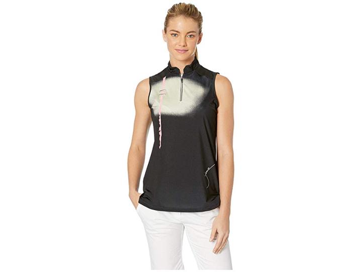 Jamie Sadock Zen Sleeveless Top (jet Black) Women's Clothing