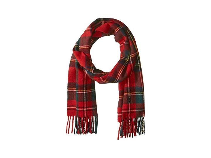 Polo Ralph Lauren Classic Cashmere Tartan Scarf (red Stewart) Scarves