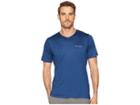 Columbia Tech Trail V-neck Shirt (carbon Spacedye) Men's Clothing