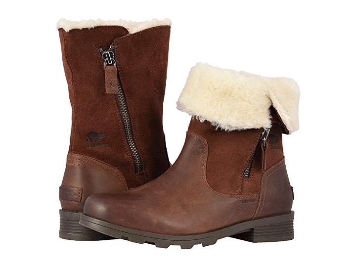 Sorel Emelietm Fold-over (burro) Women's Zip Boots