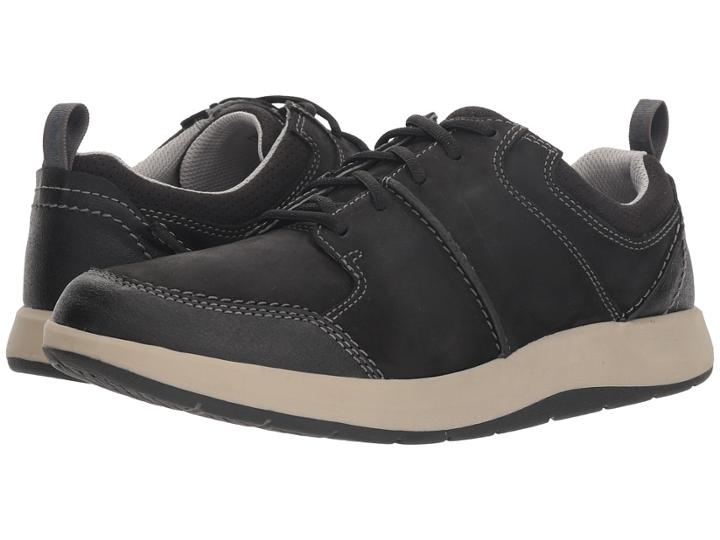 Clarks Shoda Stride (black Waterproof Leather) Men's Shoes