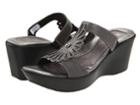 Naot Footwear Fancy (shadow Gray Nubuck/metallic Road Leather) Women's Slide Shoes