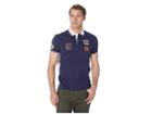 U.s. Polo Assn. Uspa Patch Color Block Polo (classic Navy) Men's Clothing