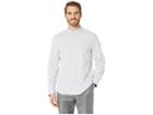 Kenneth Cole New York Band Collar Stripe Shirt (white) Men's Clothing