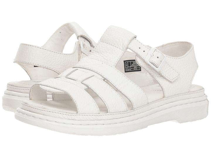 Dr. Martens Carolyn Ii (white Aunt Sally) Women's Sandals