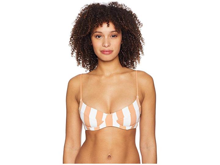 Onia Weworewhat X Onia Lydia Top (nude Bold Stripes) Women's Swimwear