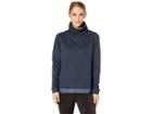 Nike Dry Training Top (obsidian Heather/thunder Blue) Women's Long Sleeve Pullover
