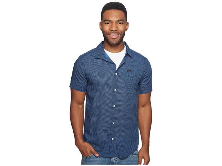 Rvca No Name Short Sleeve (cobalt) Men's Short Sleeve Pullover