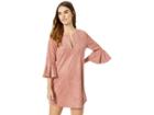Bcbgmaxazria Catier Faux-suede Dress (rose Dawn) Women's Clothing