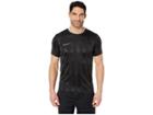 Nike Breathe Academy Top Short Sleeve Graphics 2 (black/black/white) Men's Clothing