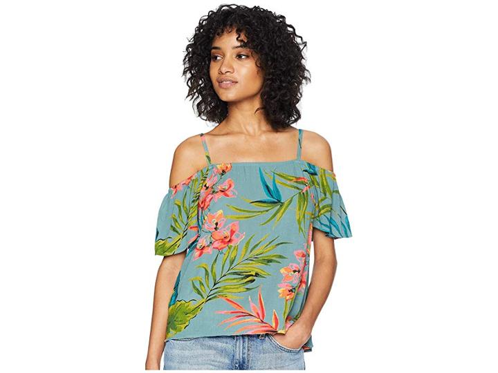 Billabong Summer Nights Woven Top (jungle) Women's Clothing