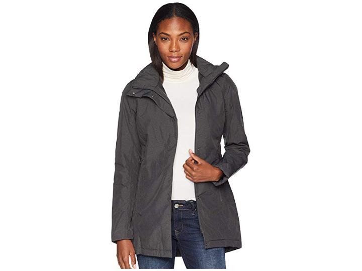 The North Face Insulated Ancha Parka Ii (tnf Dark Grey Heather) Women's Coat