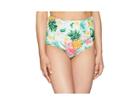 Unique Vintage Phillipa Swim Bottom (mint Tropical Floral) Women's Swimwear