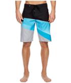 Quiksilver Slash Fade Logo 21 Boardshorts (atomic Blue) Men's Swimwear