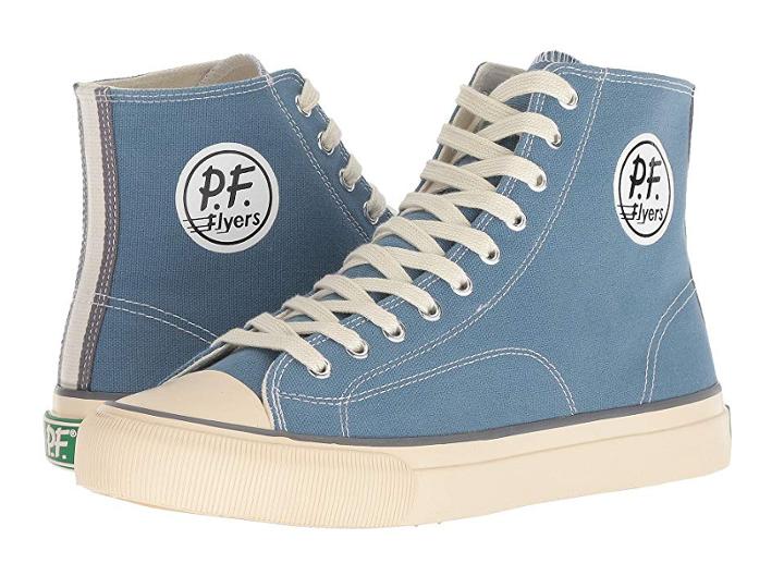 Pf Flyers All American Hi (light Petrol Canvas) Men's Lace Up Casual Shoes